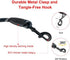 Beastron 5FT Heavy Duty Dog Leash with Comfortable Padded Handle and Highly Reflective Threads for Medium and Large Dog’s, Black...