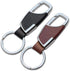 2PCS Stainless Steel Key Chain with Leather Heavy Duty Home Office Car Keychain with Key Ring Key Holder for Men and Women-Brown & Black...