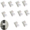 20 Pack Wire Cage Clips Cat Cage Door Latch Buckle Lock Snap on Detachable Connector Clamp for DIY Assembly Kitten Puppy Chicken Quail Pigeon Dog ...