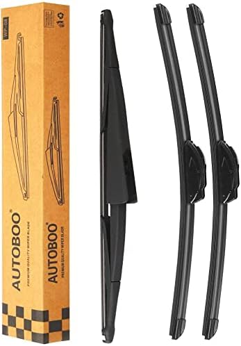 AUTOBOO Replacement for Honda Pilot Rear and Front Windshield Wiper Blade 2003-2008,3 Pieces 24"+21"+14 inch…...