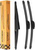 AUTOBOO Replacement for Honda Pilot Rear and Front Windshield Wiper Blade 2003-2008,3 Pieces 24"+21"+14 inch…...