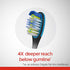Colgate 360 Total Advanced Floss-Tip Bristle Toothbrush, Black and Blue, Solar Powered, Unisex-Adults...