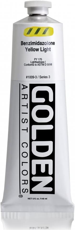Golden Artist Acrylic, 5 Ounce Tube, Benzimidazolone Yellow Light (1009-3)...