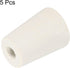 MECCANIXITY Rubber Tapered Plug 15mm to 20mm with 8mm Hole Test Tubes Bungs Stopper White for Lab Home 5 Pieces...
