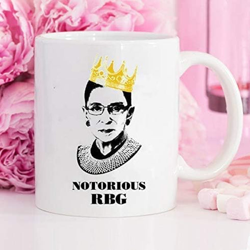 Notorious RBG Mug - Ruth Bader Ginsberg Giclee Coffee tea Mug Cup Gift for Law Students, Lawyers, Judges.Funny Progressive Feminism Protest Women ...