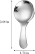 6PCS Dessert Tasting Spoons, Stainless Steel Short Handle Spoons Thickened Small Round Spoon For Home Kitchen Restaurant (Silver)...