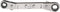 Klein Tools 68234 Ratcheting Offset Box Wrench, Fully Reversible, 1/4 by 5/16-Inch, Made in USA...