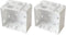 Cutelec Box Mounting Bracket 1set for 1-1/2" Blinds White Color Window Blinds Headrail Bracket...