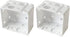 Cutelec Box Mounting Bracket 1set for 1-1/2" Blinds White Color Window Blinds Headrail Bracket...