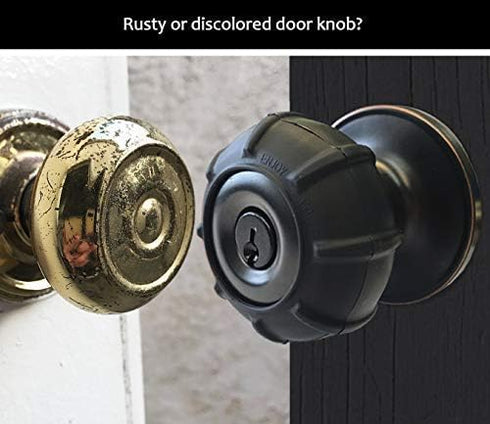 Enjoy Cover - Silicone Door knob Grips Maximum Grip Nonslip Arthritis & Senior Living Aids Grippy Easy Open Fits All Door Knob Universal Size Deco...