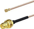 Bingfu Dual Band Wifi Antenna 2.4GHz 5GHz 5.8GHz 3dBi MIMO RP-SMA Male (2-Pack) + 2 x 12 inch u.fl to Rp-sma Cable for WiFi Router Wireless Mini P...