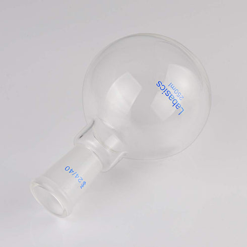 Glass 250ml Single Neck Flat Bottom Boiling Flask, with 24/40 Standard Taper Outer Joint, 250ml...