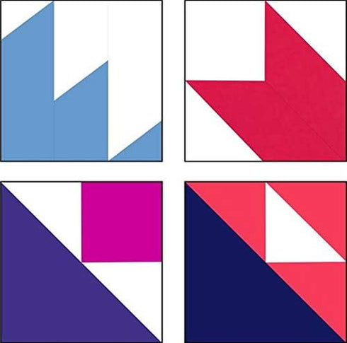 Bloc Loc Half Square Triangle Multiple-Sized Quilting Ruler 1-1/2" with Grid Lines Tools for Quilters...