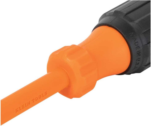 Klein Tools 6844INS Insulated Screwdriver, 1000V #2 Square Tip Screwdriver with 4-Inch Shank, Tip-Ident, Cushion-Grip Handle...