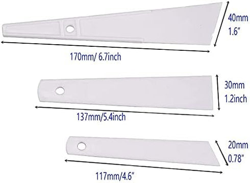 Chiloskit 3 Pcs Plastic Glue Smear Sticks Applicator Glue Spreaders Handmade DIY Leather Craft Tool...