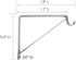 Design House, 182725 Steel Shelf Rod Bracket for Closet Storage Shelf with Hook, Pack of 3, White...