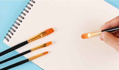 Detail Paint Brushes - 10PCS Detail Brush Set for Acrylic, Watercolor, Oil, Models, Nails - Tiny Paint Brushes with Triangle Grip Handles - Ergono...