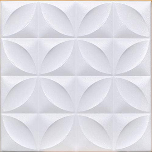 White Styrofoam Decorative Ceiling Tile Closter (Package of 8 Tiles) - Other Sellers Call This Perceptions and R103...