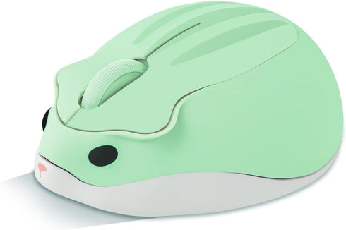 Wireless Mouse Cute Hamster Shape Less Noice Portable Mobile Optical 1200DPI Mice Ergonomic Design Cordless Mouse with USB Receiver for PC/Laptop/...