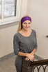 RiptGear Stretch Sport Headband for Women (Solid Purple) — Made of Non-Slip Sweat Wicking Fabric — Great for Yoga, Running or The Gym — Soft Headb...