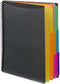 Smead 12 Pocket Poly Project Organizer, Letter Size, 1/3-Cut Tab, Gray with Bright Colors (89207)...