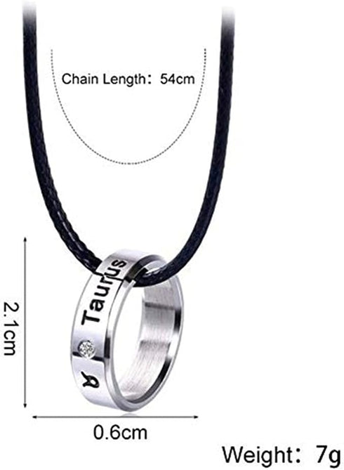12 Zodiac Constellations Necklace Bracelet Horoscope Constellation Beaded Bracelet Necklace for Women Men 2Pcs Set Jewelry...