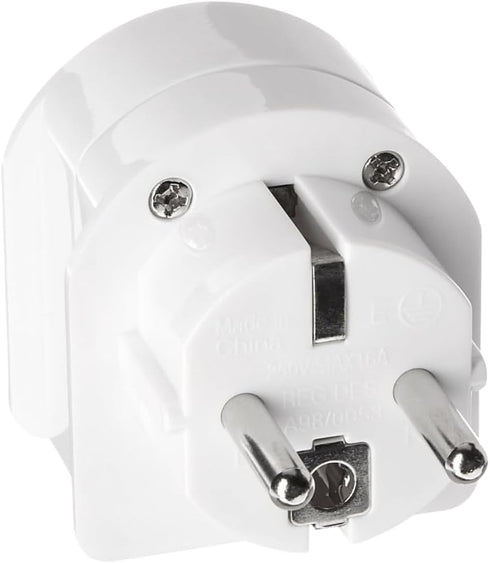 Ceptics SA-EU South Africa to Europe Schuko Grounded Plug Adapter (250V - Max 13A)...