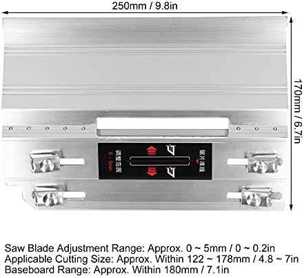 YWBL-WH Tile Chamfering Tool 45 Degree Metal Corner Cutting Machine Device ?250 x 170mm / 9.8 x 6.7in ?Silver, Trimmer...