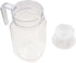 600ML Acrylic Pitcher, Transparent Juice Bottle Striped Water Ice Cold Juice Jug with Lid and Handle Cold Water Kettles for Juice Tea Water Milk S...