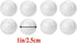 50-Pack 1Inch White Craft Balls for Crafts, Smooth Round White Foam Balls, Craft Supplies for DIY Decorations...