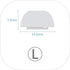 Replacement Ear Tips/Silicone Earbuds Covers Compatible with AirPods Pro 2019 Wireless Ear Phones, 1 Pair Ear Piece (Large), Transparent Blue...