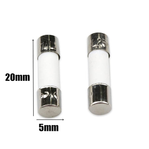 20Pcs 5x20mm Ceramic Fuse 1A Cartridge Fast Blow Tube 250V for Power Strip Experiment Circuit Appliance Repair...
