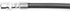 Dynamic Friction Company Front Brake Line Hose 350-02007 For 1986-1991 Porsche 944, 1992-1995 Porsche 968...