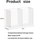 4PCS medium Wall Mount Storage Box, 4 Compartment Transparent Plastic Makeup Brush Lipstick Holder Self-Adhesive Pen Holder Makeup...