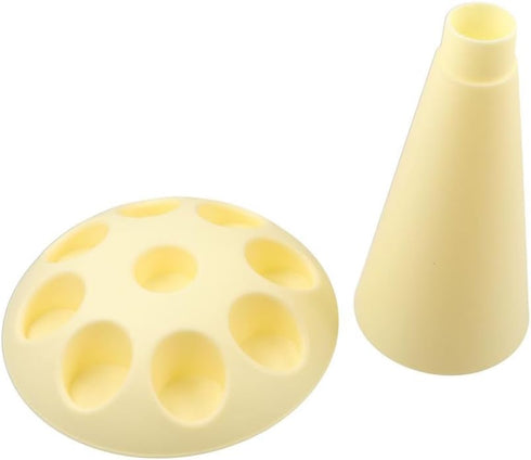 Piping Bag Rack, Plastic Pastry Bag Filling Stand with 8 Cake Nozzles Holder Cupcake Cookie Nozzle Bakeware Tip Decorating Display Trays Baking Ac...