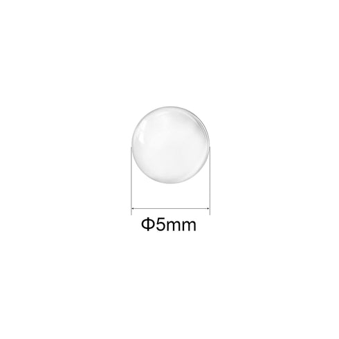 uxcell 5mm Solid Round Clear Glass Ball Boiling Stones Soda Lime Glass Beads 200pcs...