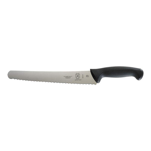 Mercer Culinary M23211 Millennia Black Handle, 10-Inch Left Handed Wavy Edge Wide, Bread Knife...