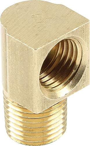 Allstar Performance ALL50125 1/8" NPT - 3/8-24" 90 Degree Adapter Fitting 4 Pack...