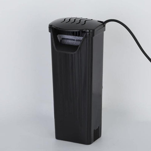 Aquarium Filter Fish Tank Filter for Turtle Tanks, Reptiles, Amphibians, Frog, Cichlids, Newt or Fish Tank Waterfall Flow Water Clean Pump (Black ...
