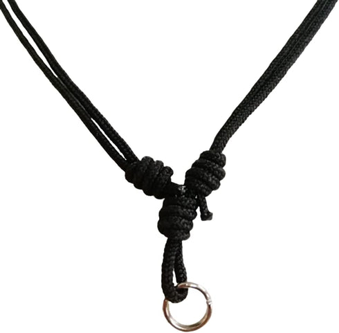 10 pcs Thick 1.5 MM. Black Umbrella Cord Rope Handmade craft Adjustable Necklaces With metal Loop Amulet Boho Fashion Accessory For Unisex, Gift S...