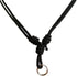 10 pcs Thick 1.5 MM. Black Umbrella Cord Rope Handmade craft Adjustable Necklaces With metal Loop Amulet Boho Fashion Accessory For Unisex, Gift S...