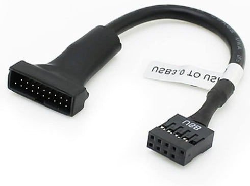 3 Pack USB 3.0 Header to USB 2.0 Motherboard Adapter 19 Pin to 9 Pin Connector Cable Front Panel USB3.0 to 2.0 Converter 19pin Male to 9pin Female...