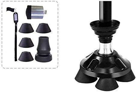BigAlex 4Tips Replacement for Folding Walking Cane(MG Alloy Base)...