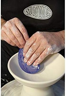 Mudtools Polymer Bowl Rib Blue Small Firm - Ceramics, Pottery, Clay - PB-S-B...