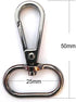 15 Pcs 1" Inside Diameter Oval Ring Lobster Clasp Claw Swivel for Strap Push Gate Lobster Clasps Hooks Swivel Snap Fashion Clips (Gunmetal, 1 inch...