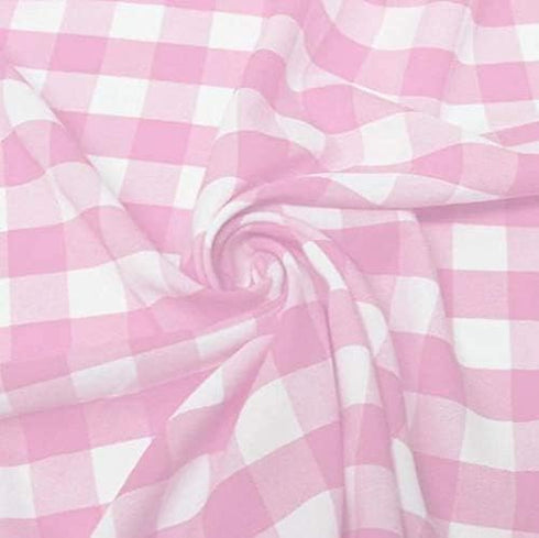 1" Checkered Gingham PolyPoplin Fabric by The Yard - 60 Inch Wide for Sewing, Quilting, Tablecloths, Curtains, Apparel, Crafting, DIY Projects...