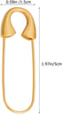 SEWACC 5pcs Heavy Duty Safety Pin Brooch Pin Brooches Metal Spring Lock Pin Fasteners Dresses Sewing Crafting Making for Clothes Hats Skirts Garme...