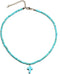 Small Dainty Cross Necklace Pendant Bohemian Turquoise Seed Bead Beaded Necklace Choker for Women Men Faith Jewelry Gift...