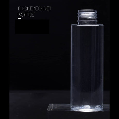 4PCS 150ml/5oz Clear Empty Plastic Travel Bottles with Press Disc Flip Cap Makeup Water Storage Containers Cosmetic Sample Tube for Bath Shower Ge...