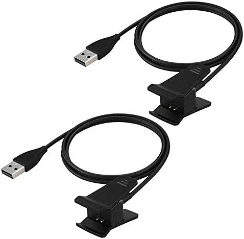 Kissmart 2-Pack Charger Cable for Fitbit Alta, Repalcement USB Charging Cable with 1m/3.3ft USB Cord for Fitbit Alta Smart Wristband Accessories...